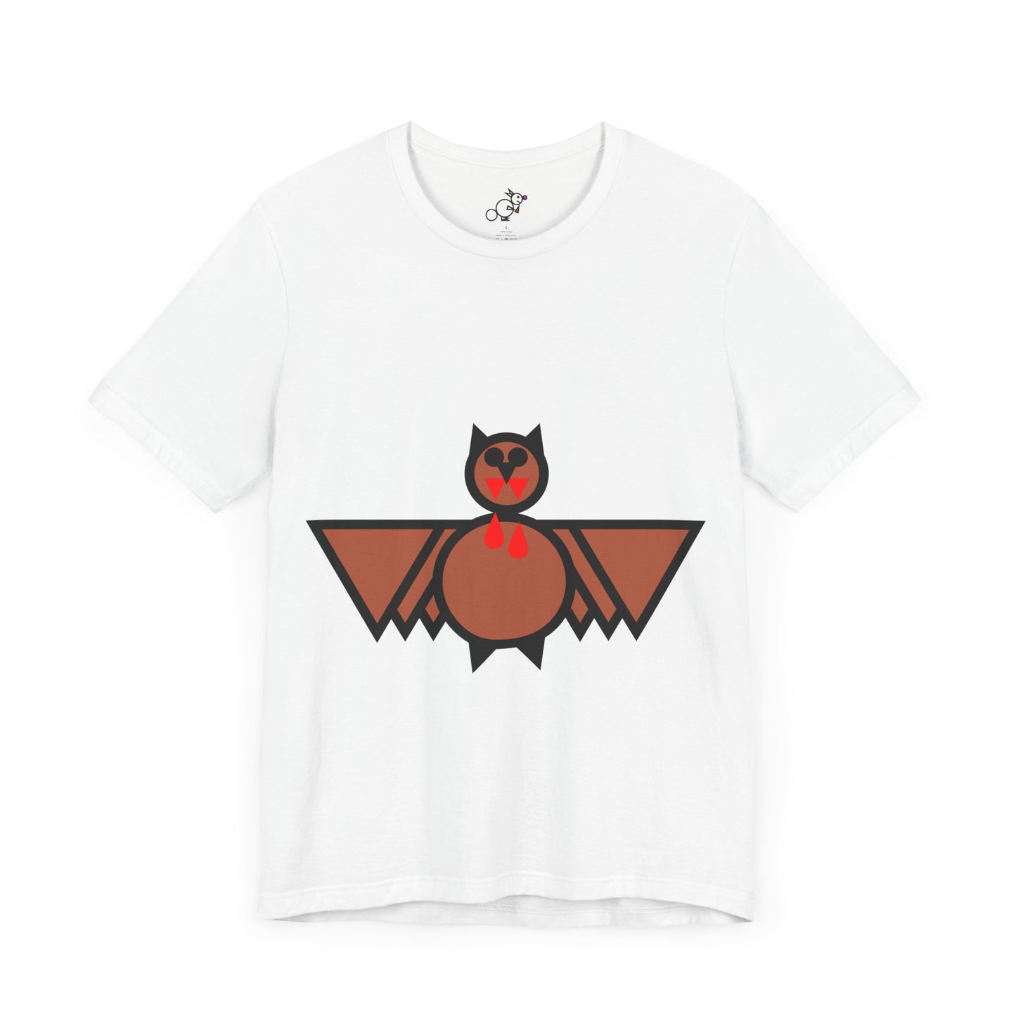 Blood Bat Whimsical Animal Tee - Unisex Jersey Short Sleeve Shirt