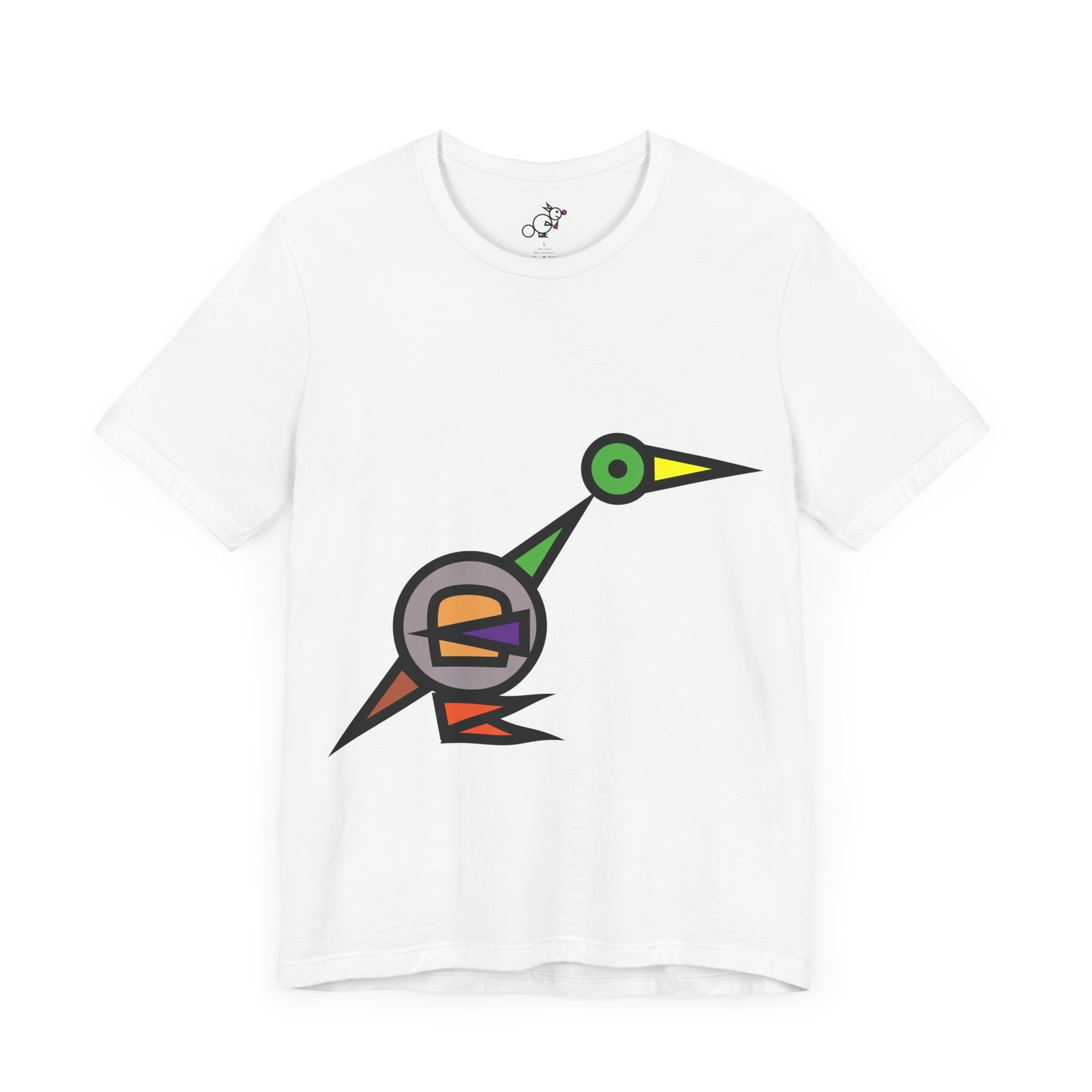 Bread Bird Rainbow Duck Whimsical Animal Tee - Unisex Jersey Short Sleeve Shirt