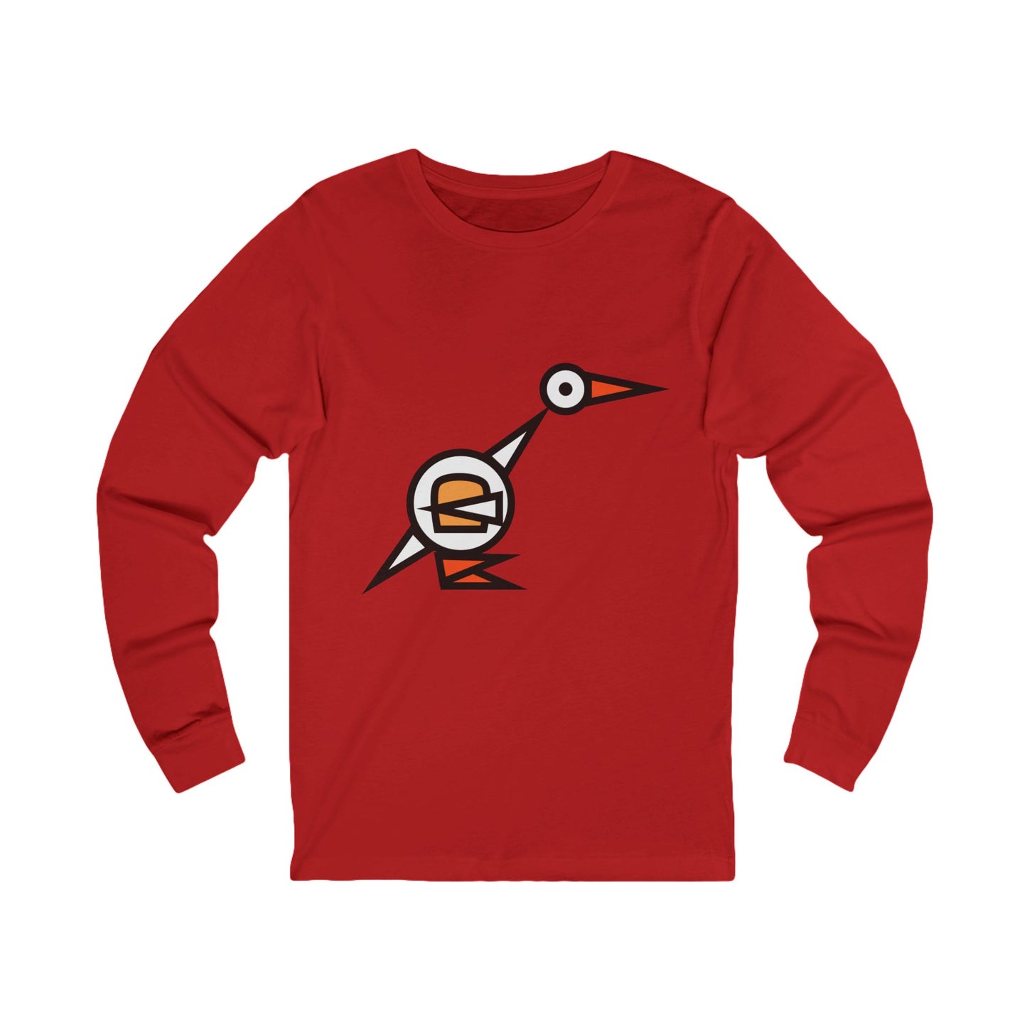 Bread Bird Duck Whimsical Duck Graphic Long Sleeve Tee for Fun Celebrations