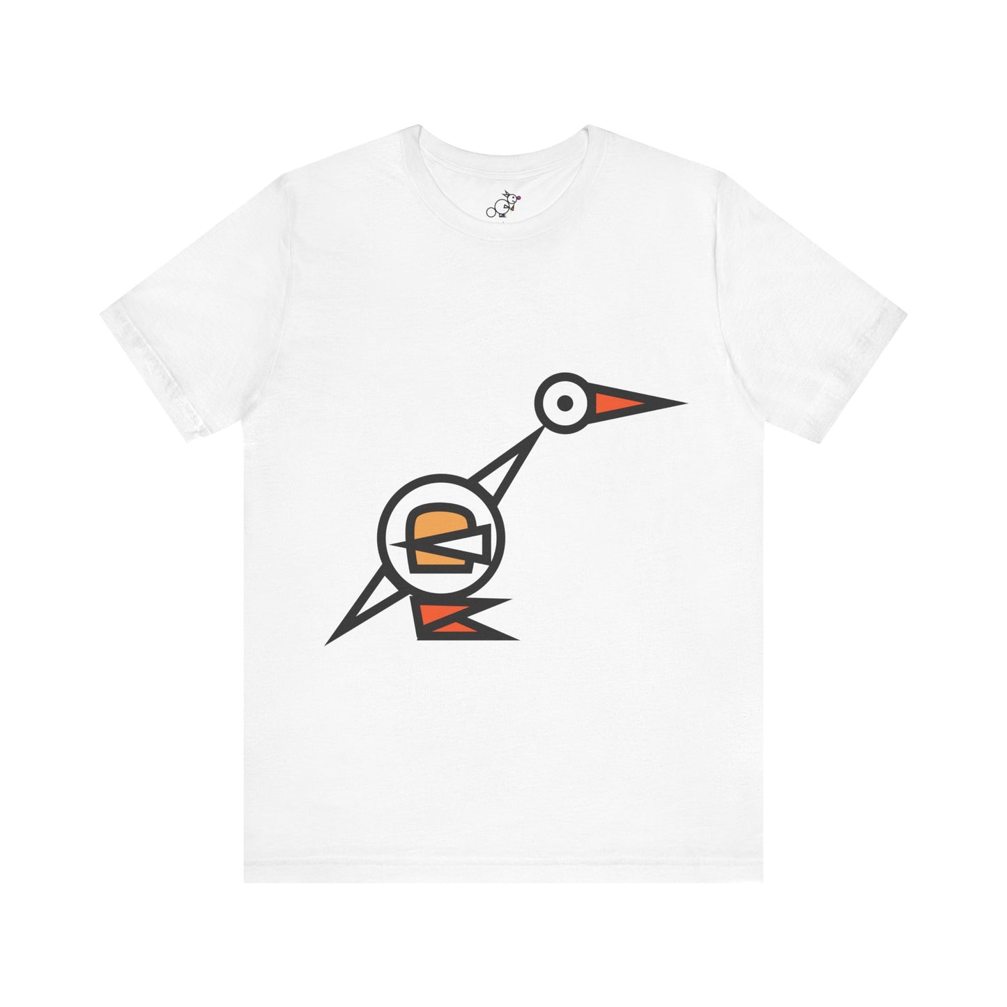 Bread Bird Duck Whimsical Animal Tee - Unisex Jersey Short Sleeve Shirt