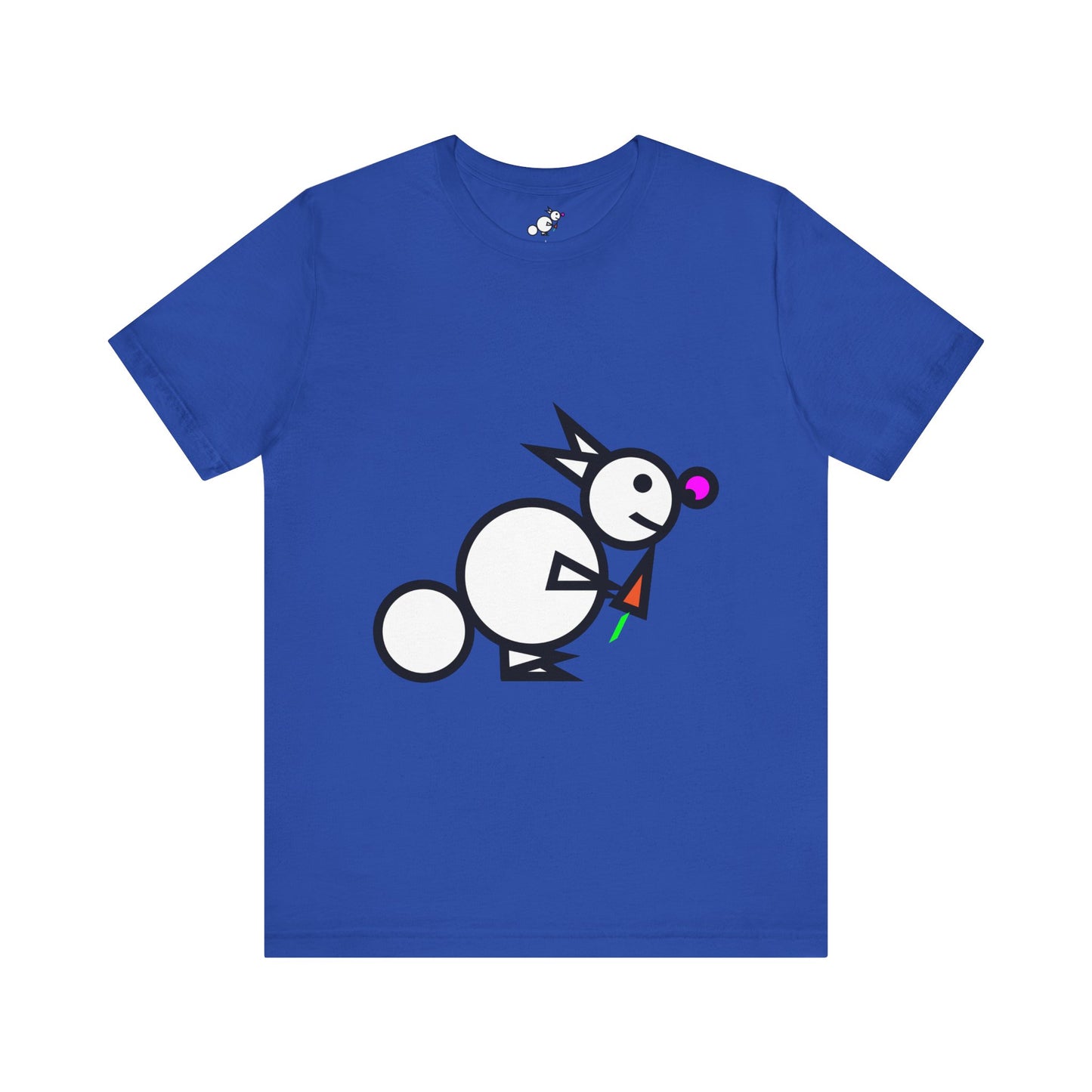 Round Rabbit Whimsical Animal Tee - Unisex Jersey Short Sleeve Shirt