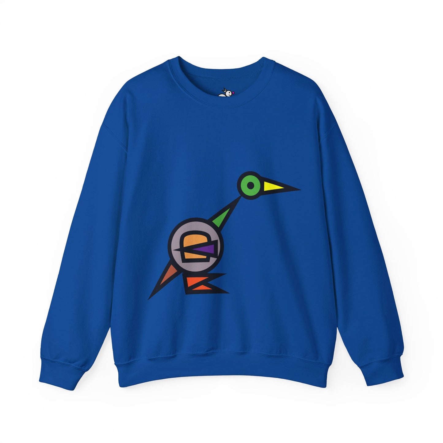 Bread Bird Rainbow Duck Cute Animal Illustration Unisex Crewneck Sweatshirt - Perfect for Casual Outings and Gift Giving