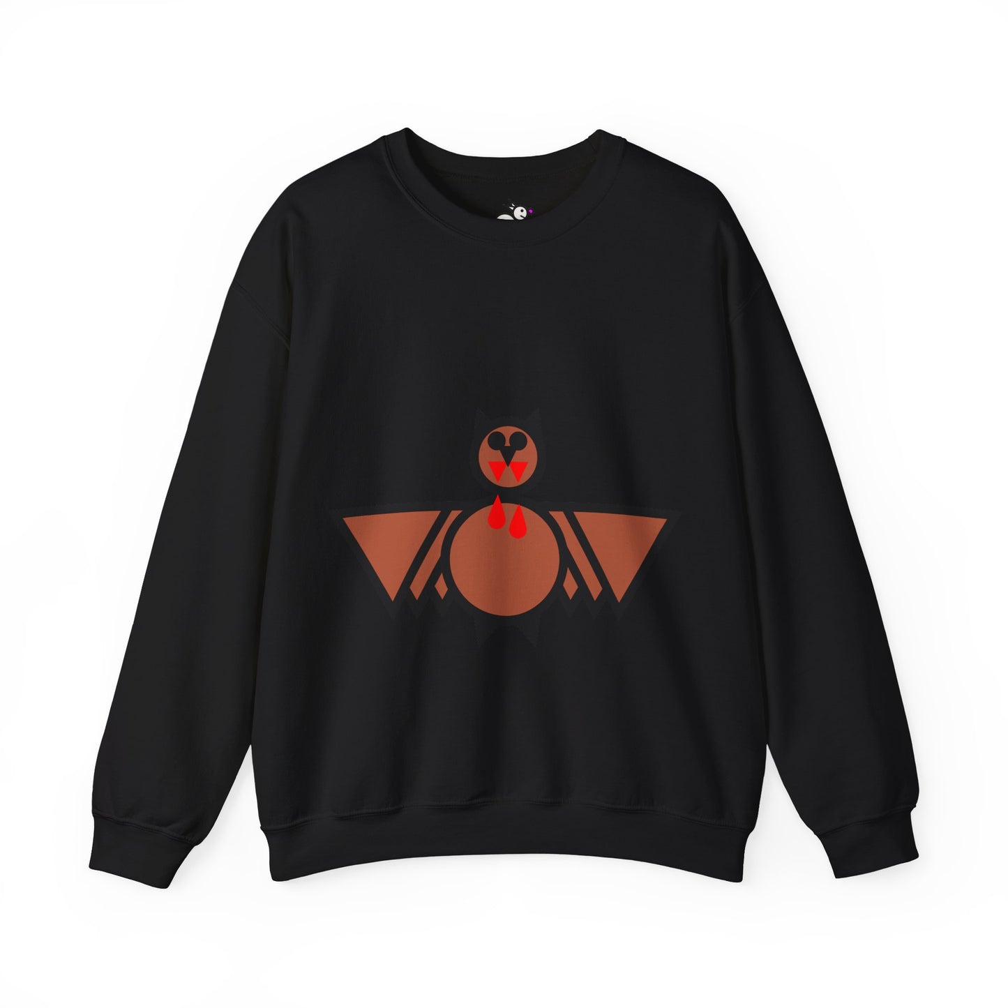 Blood Bat Cute Animal Illustration Unisex Crewneck Sweatshirt - Perfect for Casual Outings and Gift Giving