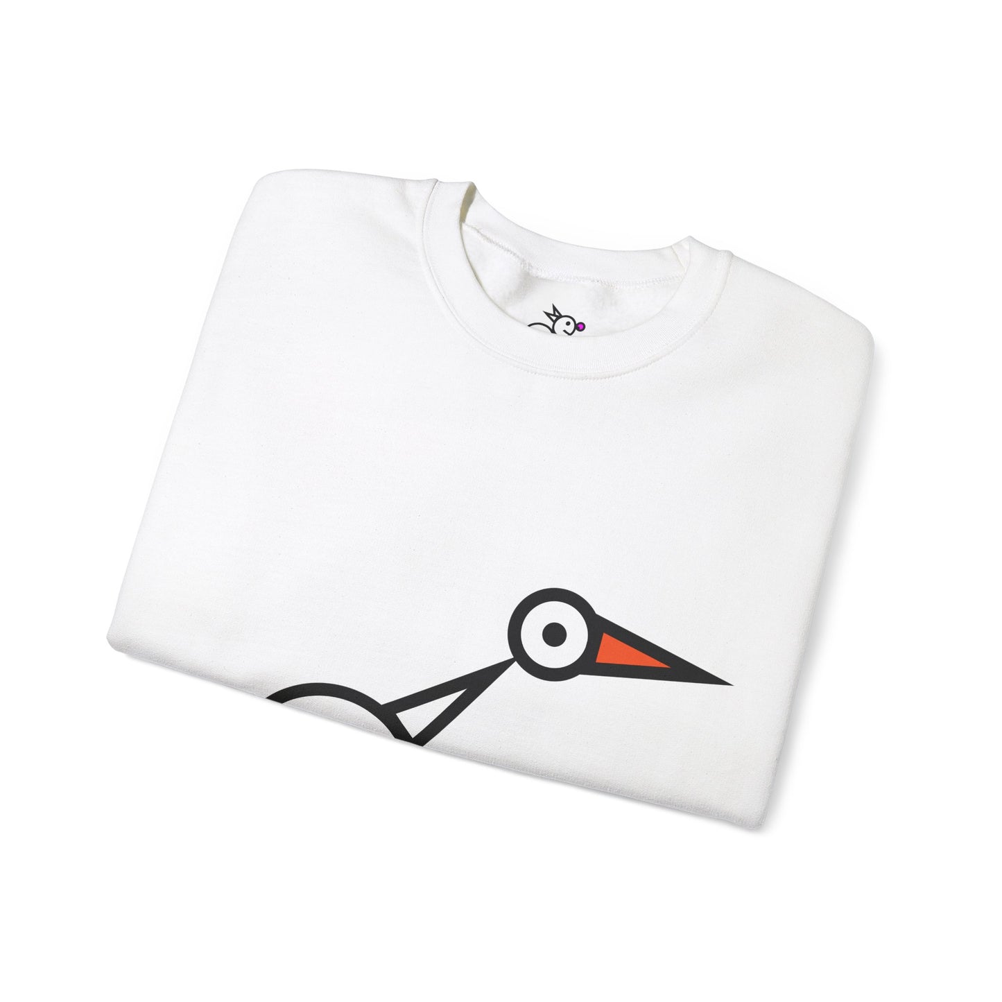 Bread Bird Duck Cute Animal Illustration Unisex Crewneck Sweatshirt - Perfect for Casual Outings and Gift Giving