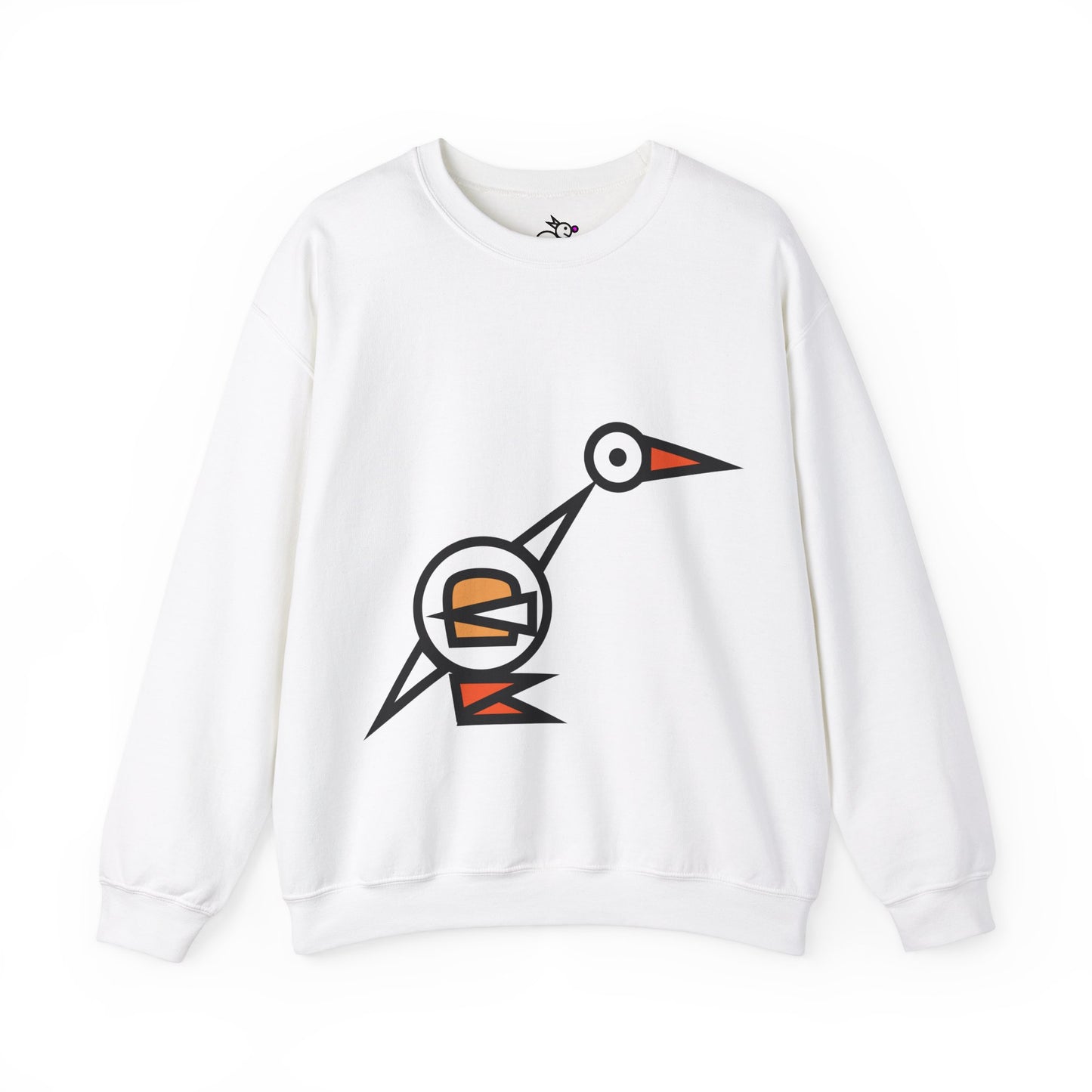 Bread Bird Duck Cute Animal Illustration Unisex Crewneck Sweatshirt - Perfect for Casual Outings and Gift Giving