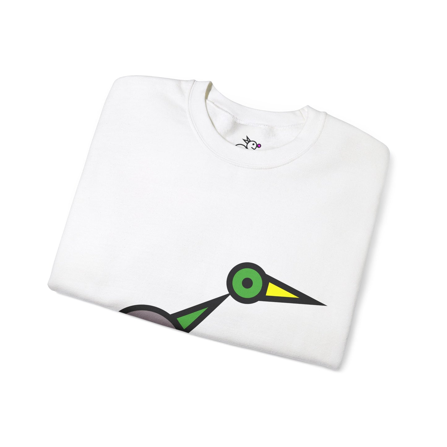 Bread Bird Rainbow Duck Cute Animal Illustration Unisex Crewneck Sweatshirt - Perfect for Casual Outings and Gift Giving