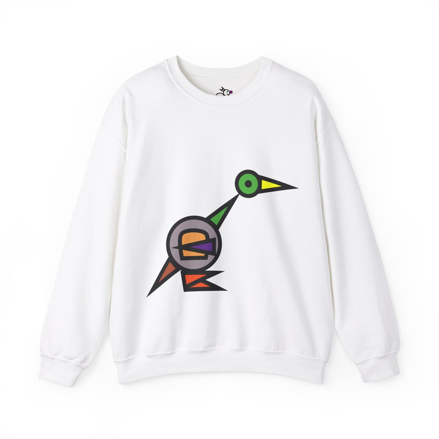 Bread Bird Rainbow Duck Cute Animal Illustration Unisex Crewneck Sweatshirt - Perfect for Casual Outings and Gift Giving