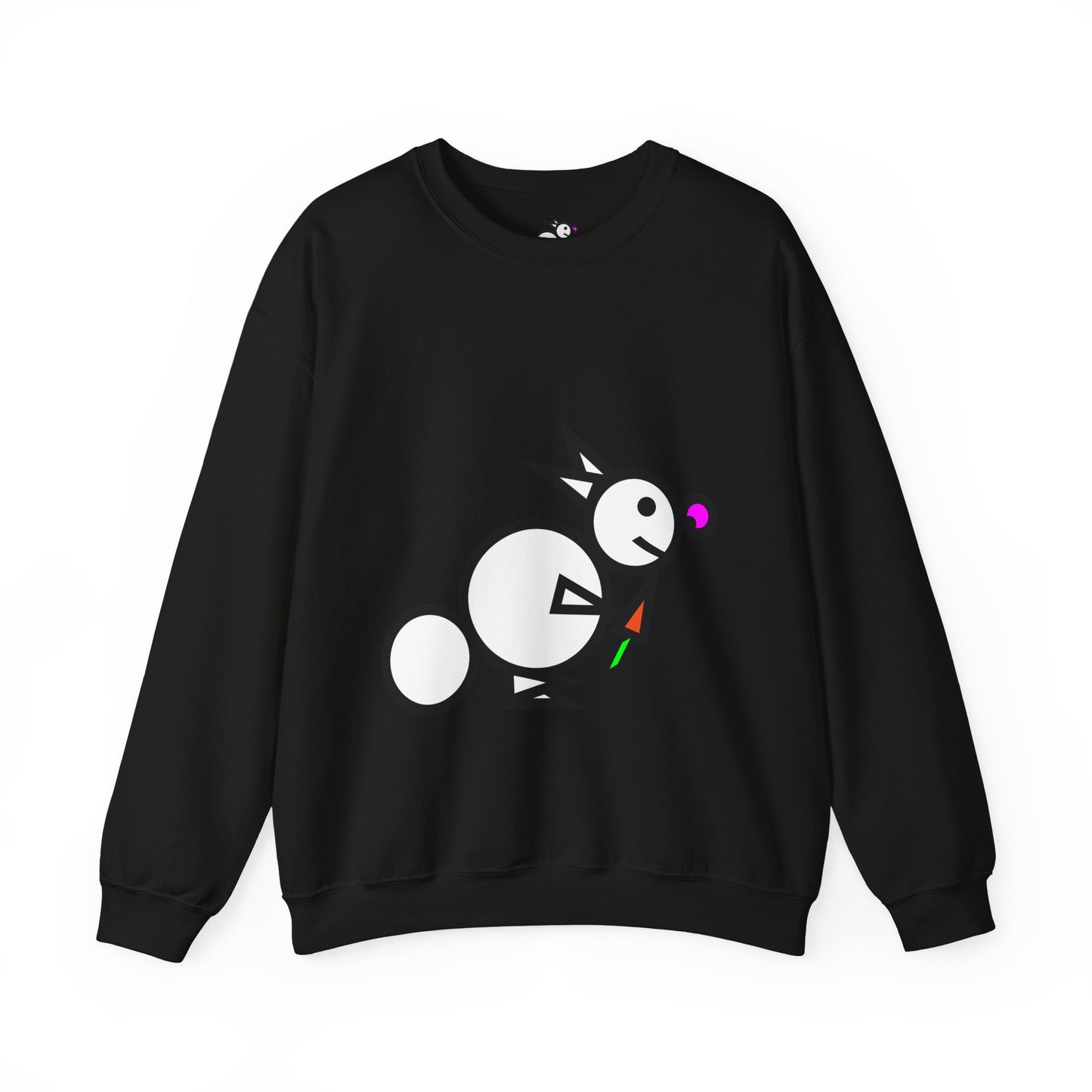 Round Rabbit Cute Animal Illustration Unisex Crewneck Sweatshirt - Perfect for Casual Outings and Gift Giving